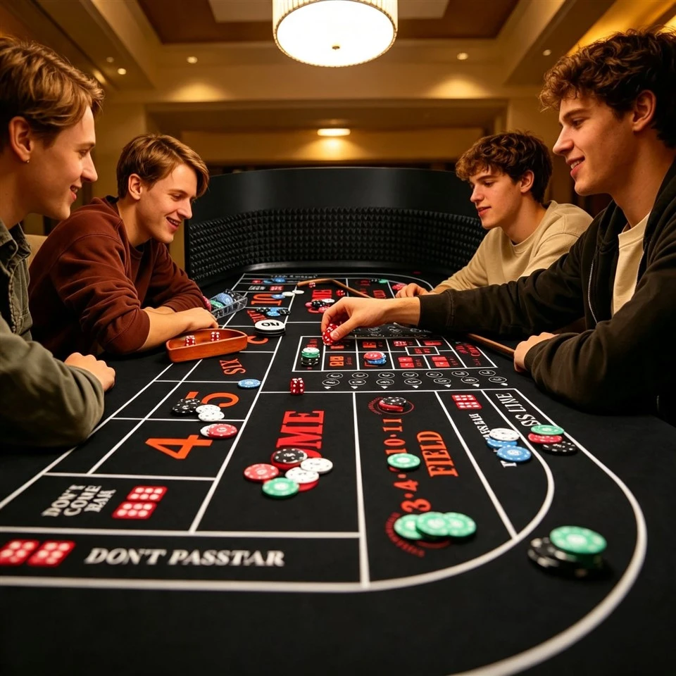 Craps Tabletop Game Set 35×70 Inch Layout Mat price