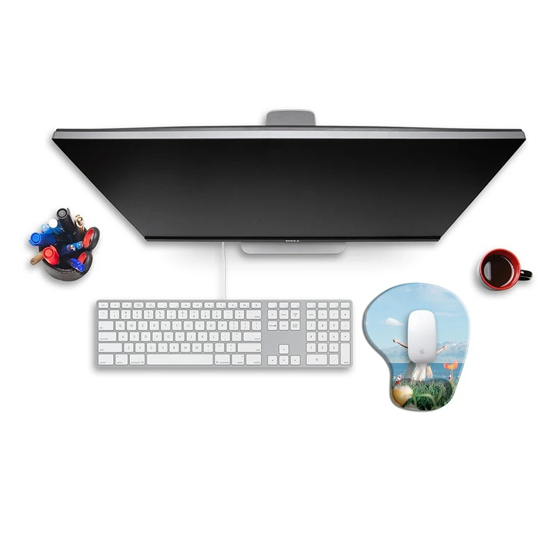 Custom Desk Mouse Pad With Comfort Wrist Rest best