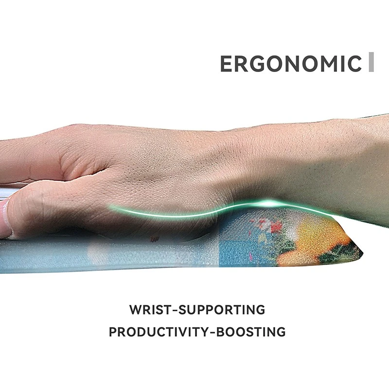 Custom Desk Mouse Pad With Comfort Wrist Rest high quality